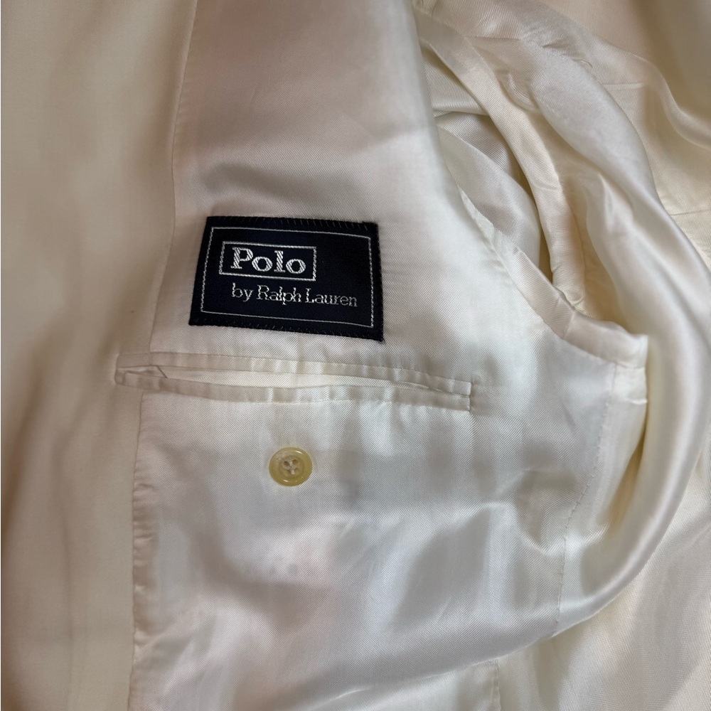 Ralph Lauren Cream Sport Coat with Notched Lapels - Picture 8 of 14